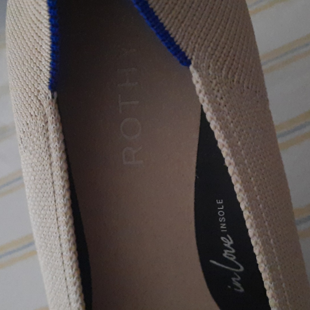ROTHY'S The High Point Comfort Heels NWOT Sand Stone 9 - Picture 3 of 6
